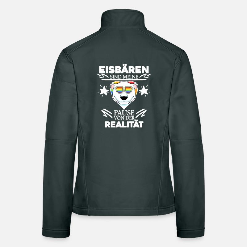 Eisbär Polarbär Bär Frauen Softshelljacke