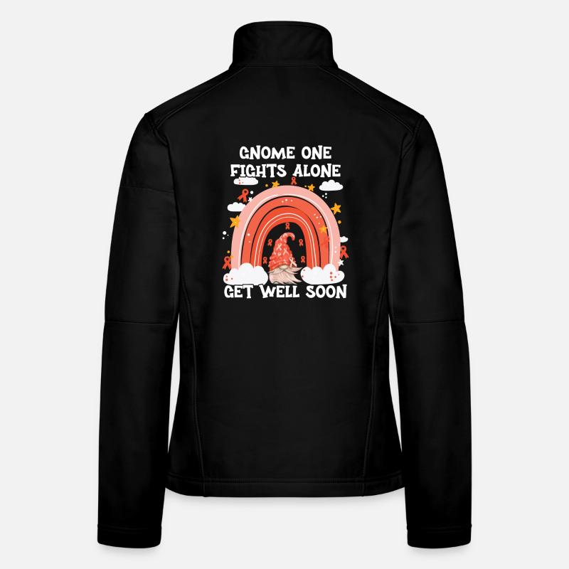 Gnome One Fights Alone Leukemia Frauen Softshelljacke