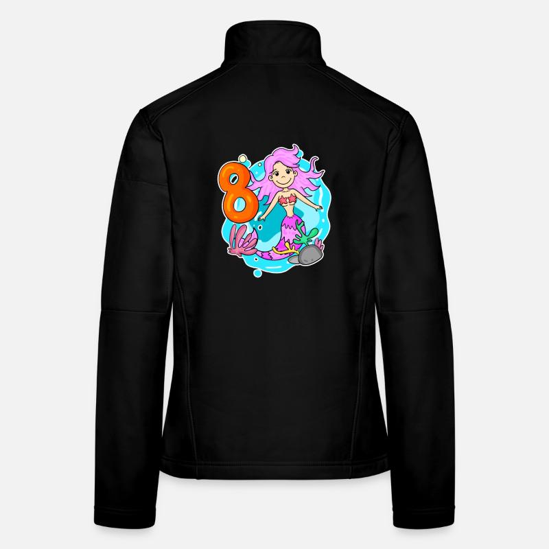 Fille de 8 ans sirène de 8 ans Veste en tissu softshell Femme
