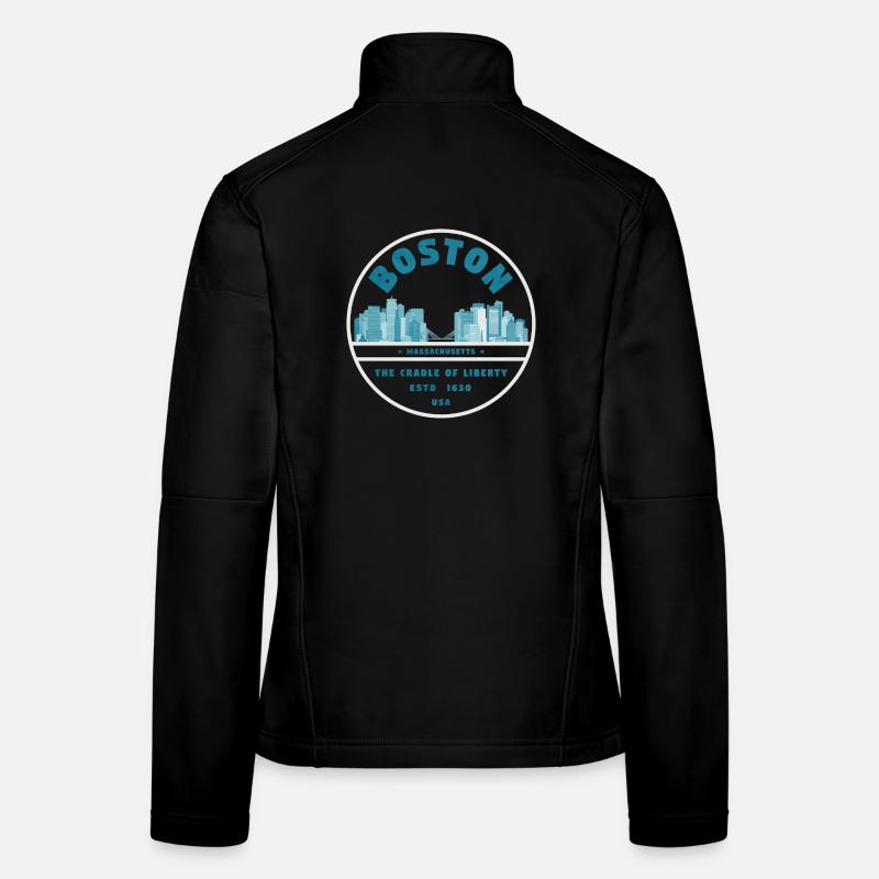 Insigne de la Skyline de Boston Liberty Veste en tissu softshell Femme