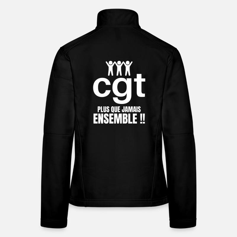 syndicat, manifestation, lutte des classes Veste en tissu softshell Femme