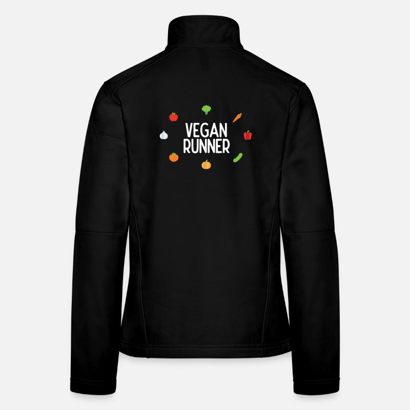 Coureur végétalien Veste en tissu softshell Femme