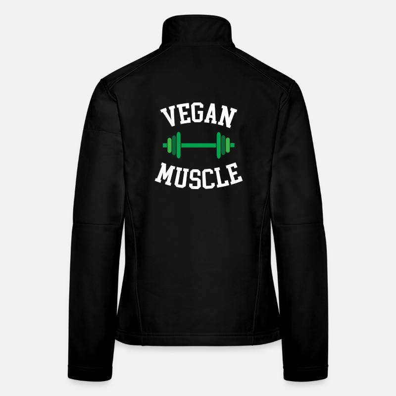 Muscle végétalien Veste en tissu softshell Femme