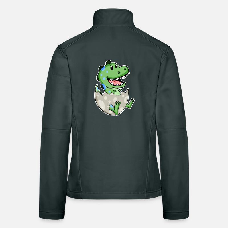 Dinosaur Egg Dino Motif Women's Softshell Jacket