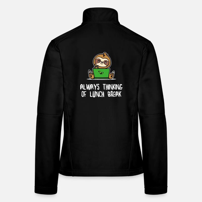 Sloth Lazy Animal Statement Vegetarian Mammal Women's Softshell Jacket