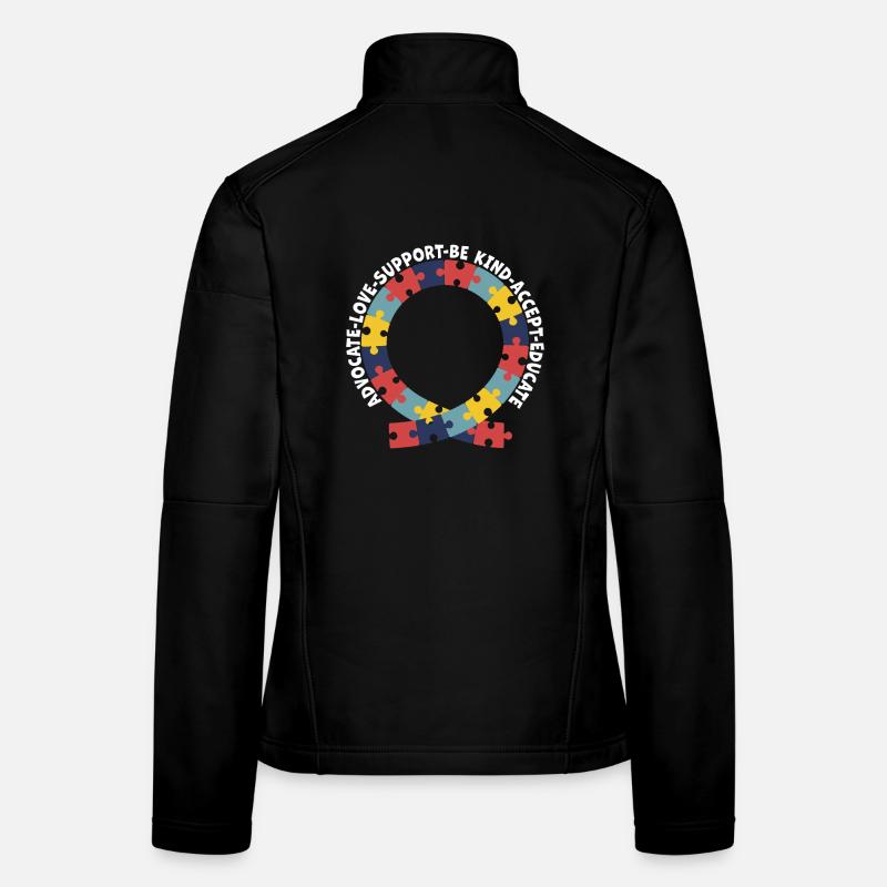 Advocate Love Support Accept Be Kind Women's Softshell Jacket