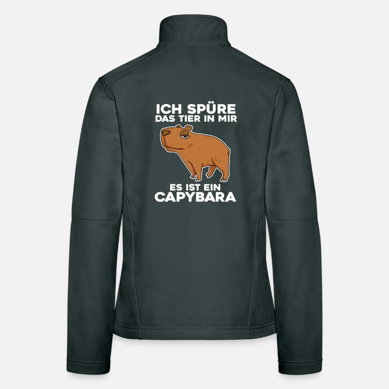 Capybara Wasserschwein Frauen Softshelljacke