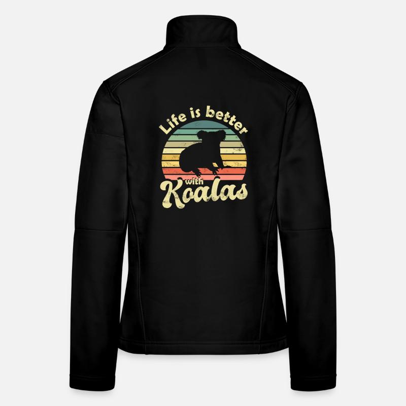 Koala Koala Ours Veste en tissu softshell Femme