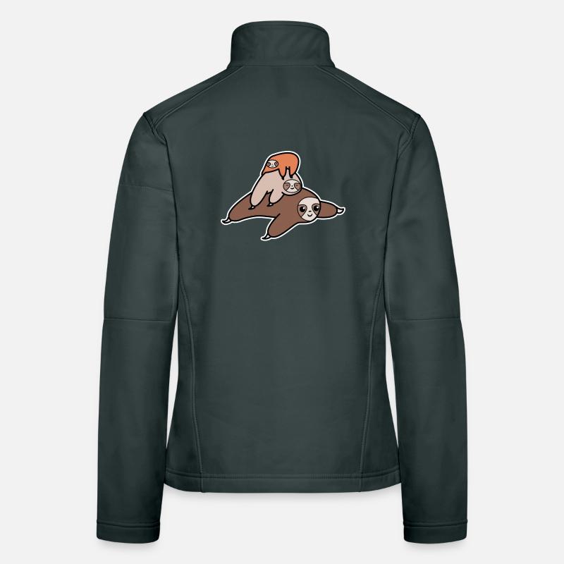 Faultier Schlafen Säugetier Urwaldbewohner Tier Frauen Softshelljacke
