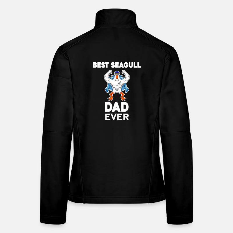 Vater Papa Nordsee Bester Möwen Papa Frauen Softshelljacke