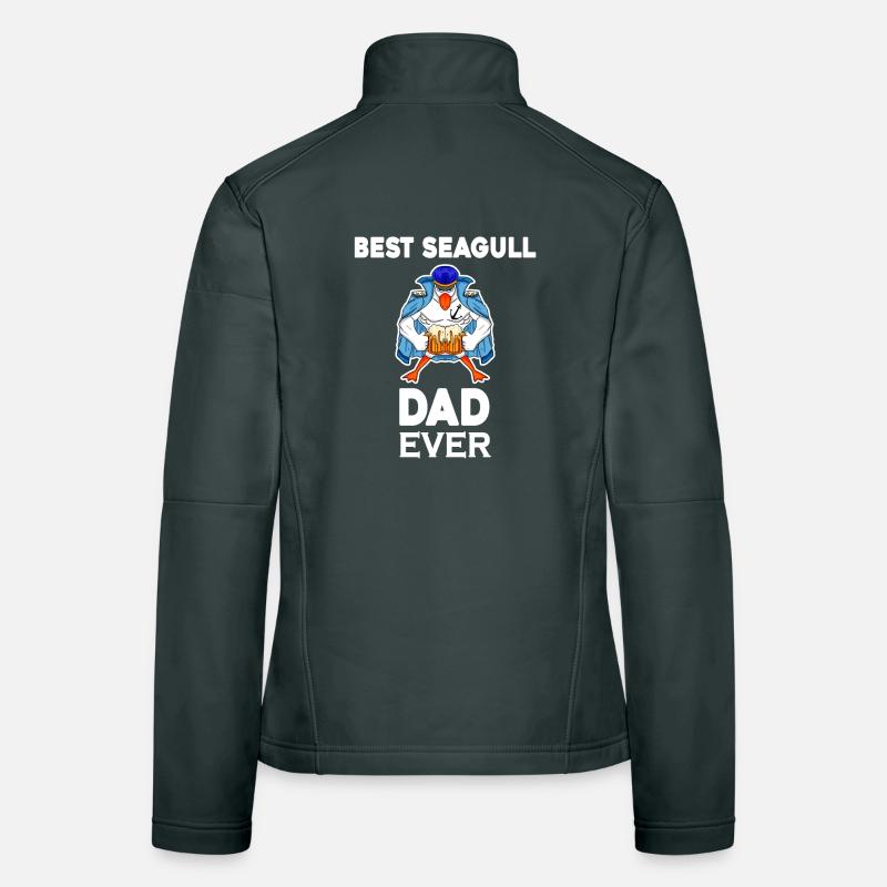 Daddy Daddy North Sea Best Seagull Dad Women's Softshell Jacket