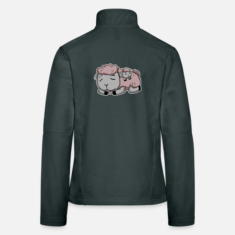 Sheep with baby Sheep Women's Softshell Jacket