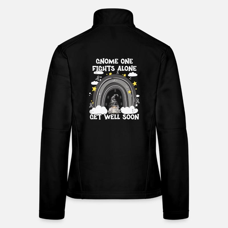 Gnome One fights skin cancer alone Women's Softshell Jacket