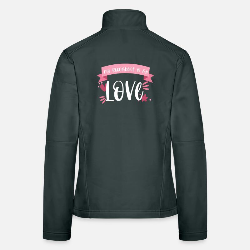 Vélo couché Cadeau de vélo couché Veste en tissu softshell Femme