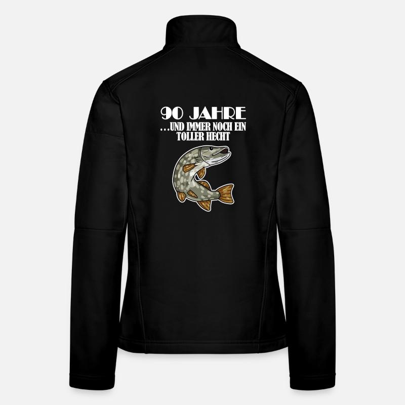 90. Geburtstag Angler Lustiger Spruch - 90 Jahre Frauen Softshelljacke