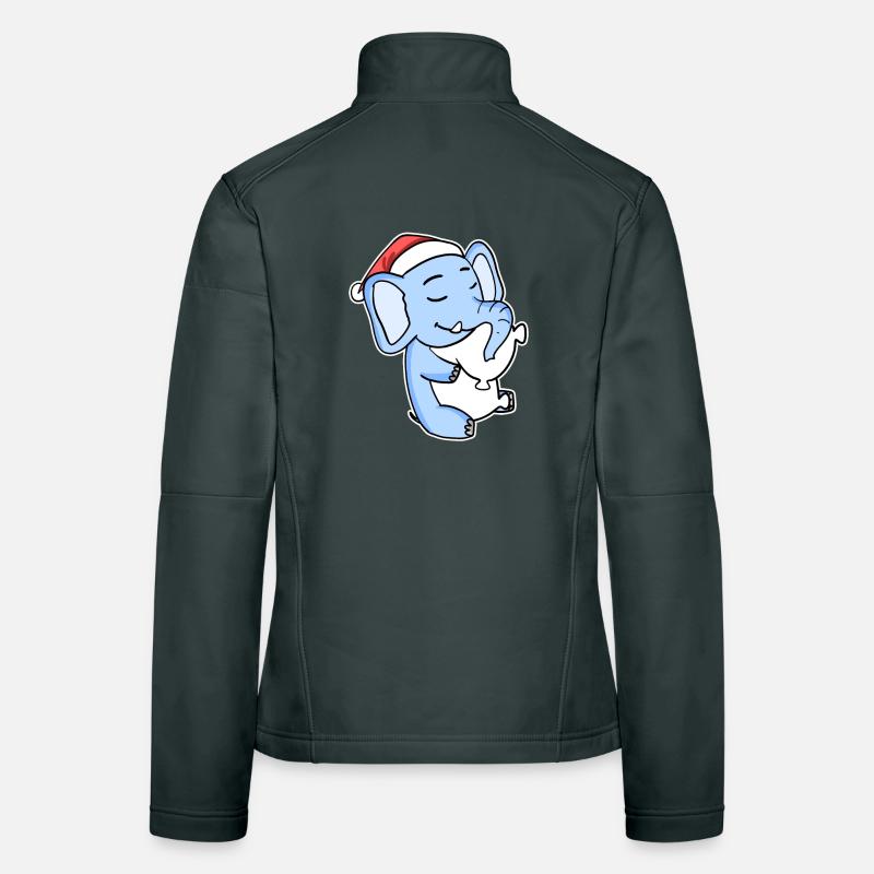 Elefant Weihnachten Schlafen Schlaf Ausschlafen Frauen Softshelljacke