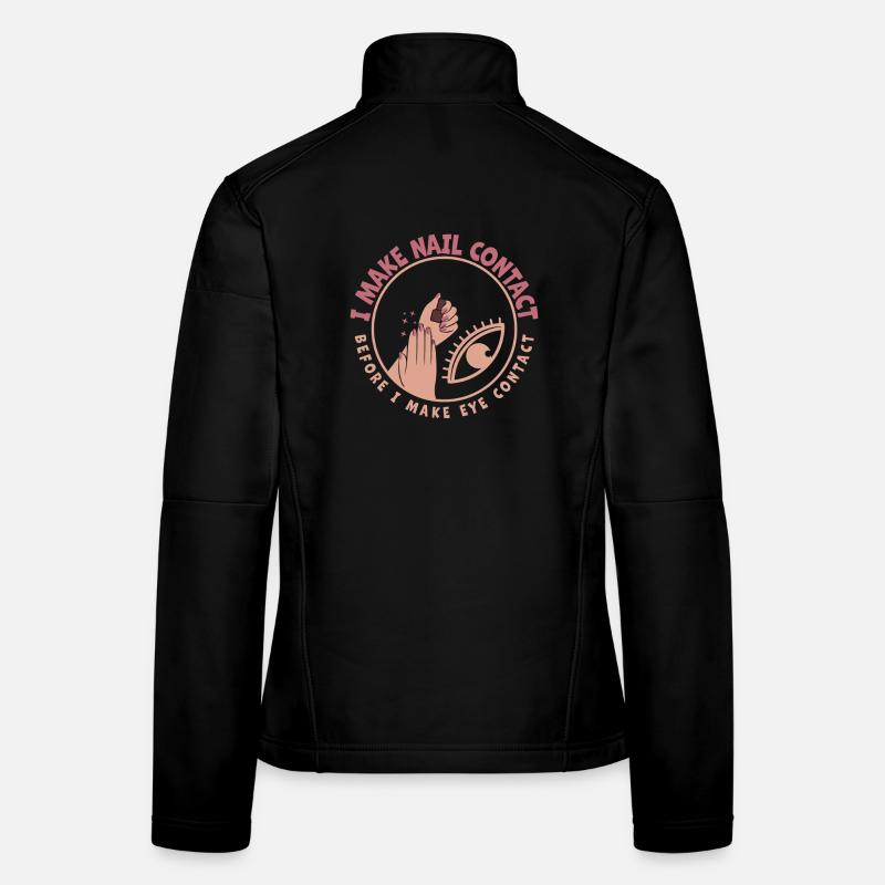 Je fais Nail Contact Nail Tech Veste en tissu softshell Femme