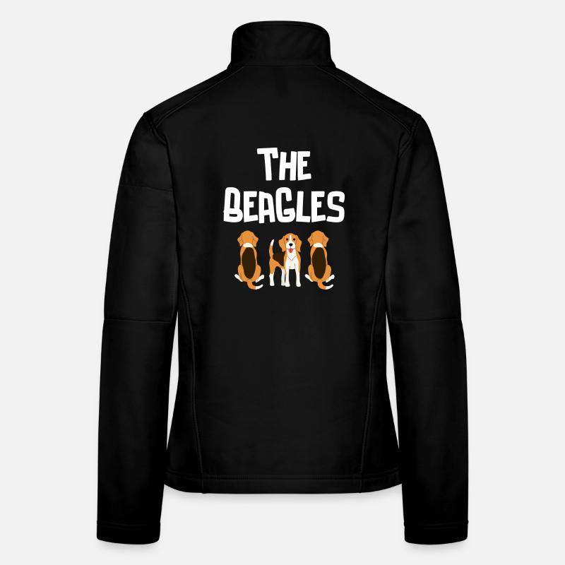beagle, chasse, chien de chasse Veste en tissu softshell Femme