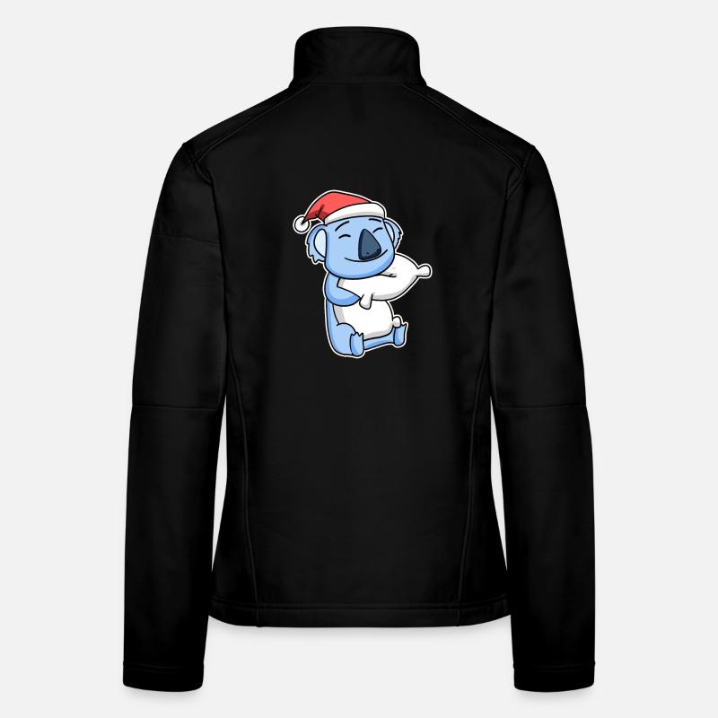 Koala Noël Sommeil Sommeil Sommeil Veste en tissu softshell Femme