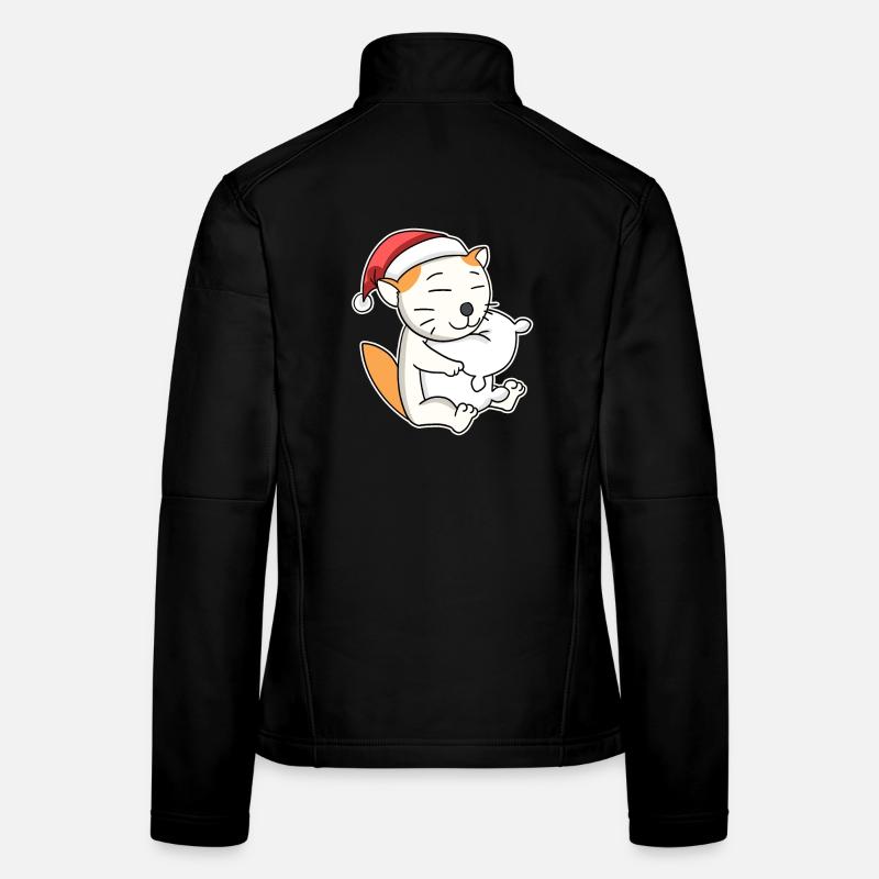 Selkirk Rex Chat Noël Sommeil Fatigué Veste en tissu softshell Femme