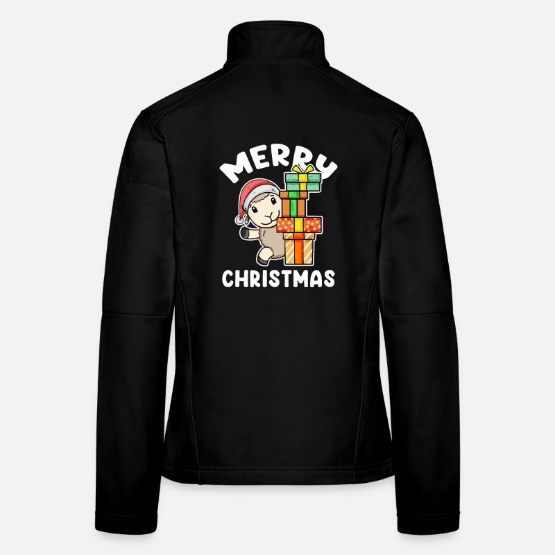 Frohe Weihnachten Schaf mit Geschenke Frauen Softshelljacke