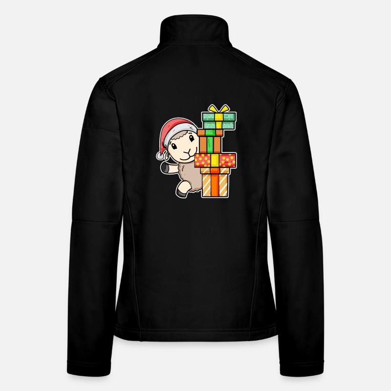 Weihnachten Schaf mit Geschenke Frauen Softshelljacke