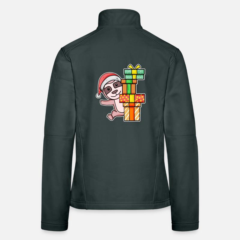 Weihnachten Faultier mit Geschenke Frauen Softshelljacke