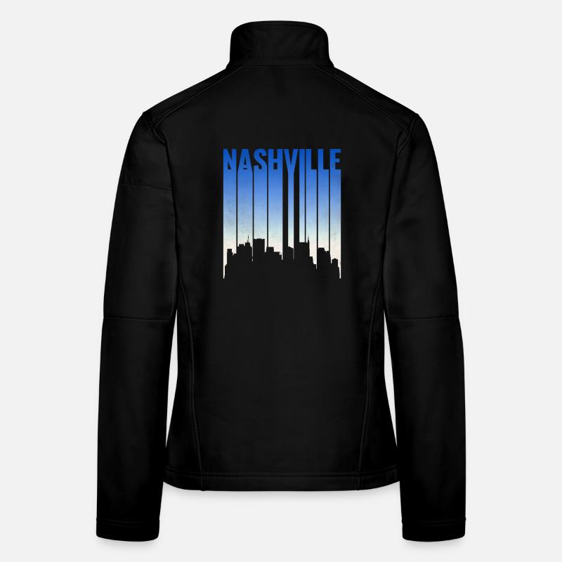 Nashville Skyline Gradient Frauen Softshelljacke