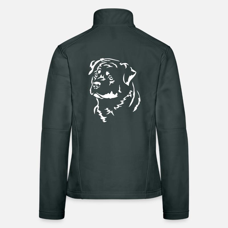 Rottweiler Head « Black Edition » Veste en tissu softshell Femme