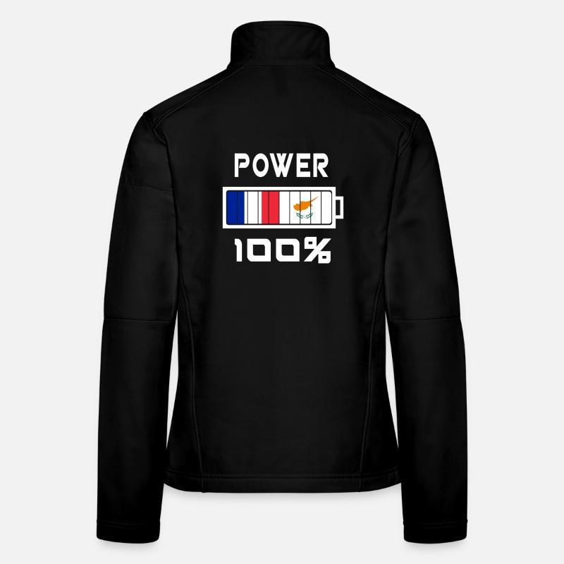 Zypern und Frankreich Power 100% Frauen Softshelljacke