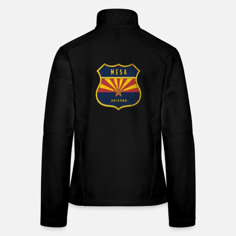 Mesa Arizona flag crest design Women's Softshell Jacket