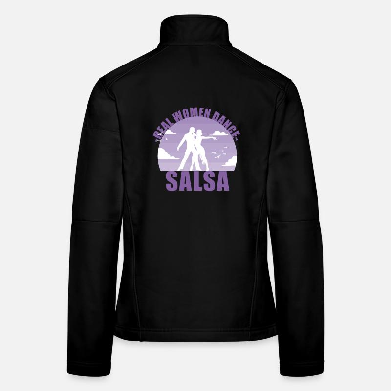 Real Women dance Salsa! Tänzerin Geschenk Frauen Softshelljacke