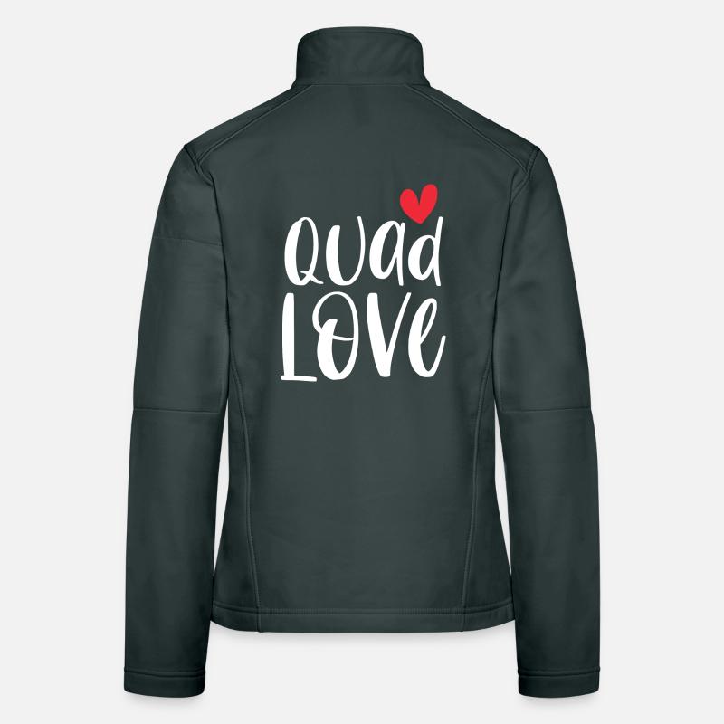 Quad Quadfahrerin Offroad Leidenschaft Geschenk Frauen Softshelljacke