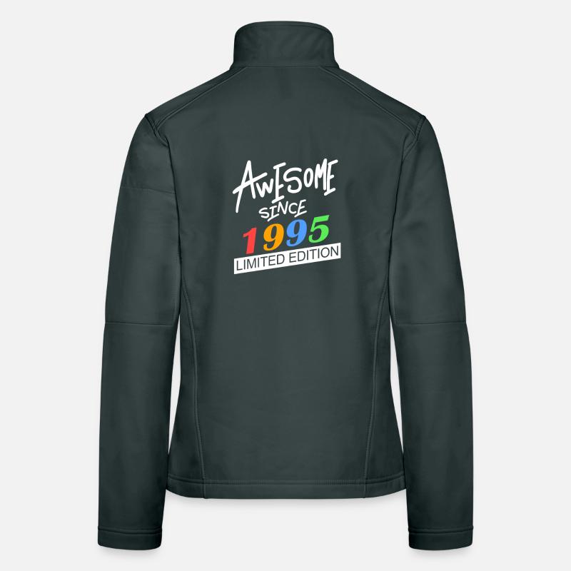 1995 - Né 1995 - Année de naissance 1995 Veste en tissu softshell Femme
