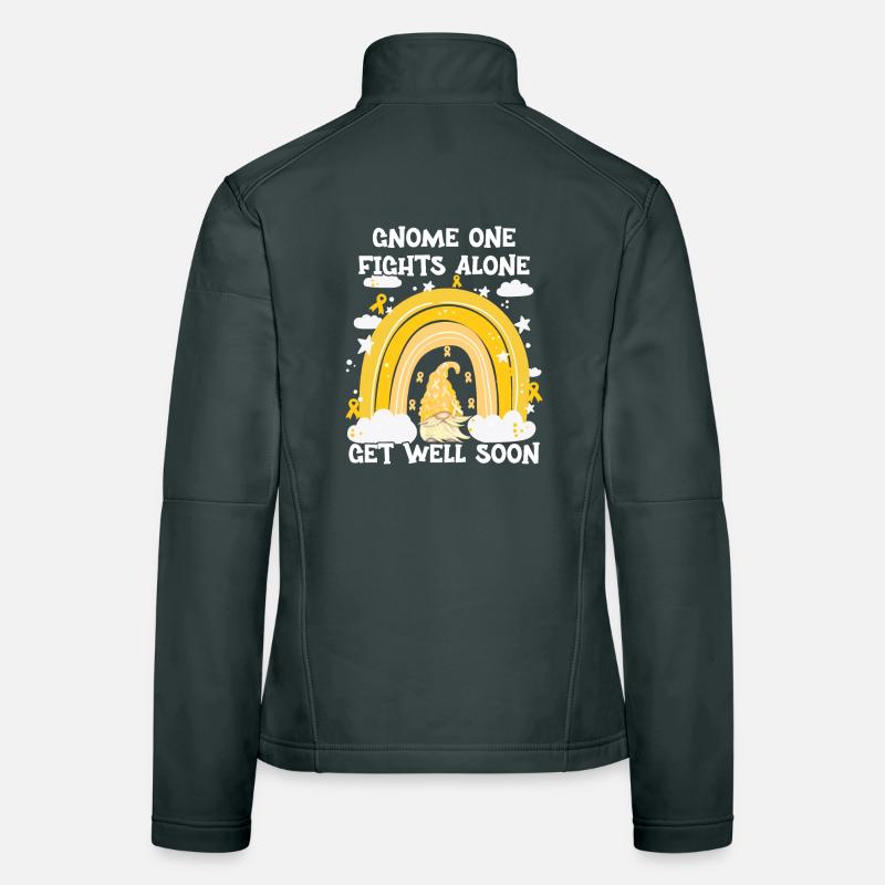 Gnome One Fights Alone Sarkomkrebs Frauen Softshelljacke