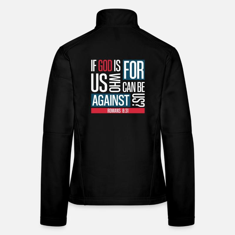 God for us (dark) Women's Softshell Jacket