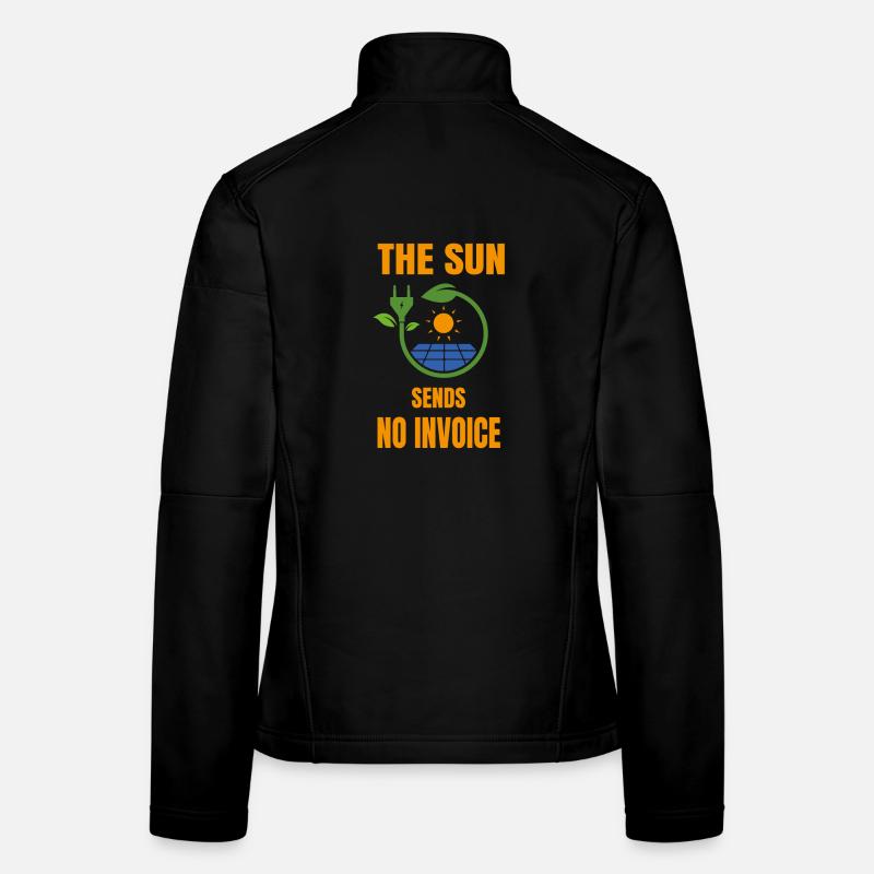 Sonne Keine Rechnung Solaranlage Solarstrom Frauen Softshelljacke
