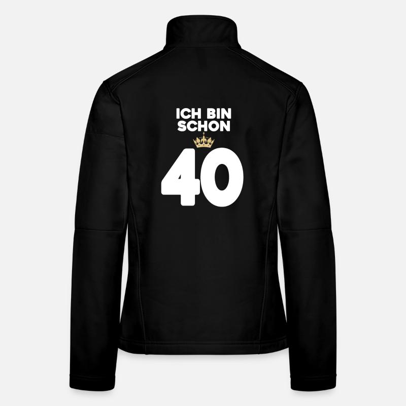 40 Geburtstag - 40 Jahre mit Krone Frauen Softshelljacke