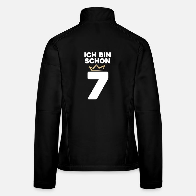 7 Geburtstag - 7 Jahre mit Krone Frauen Softshelljacke
