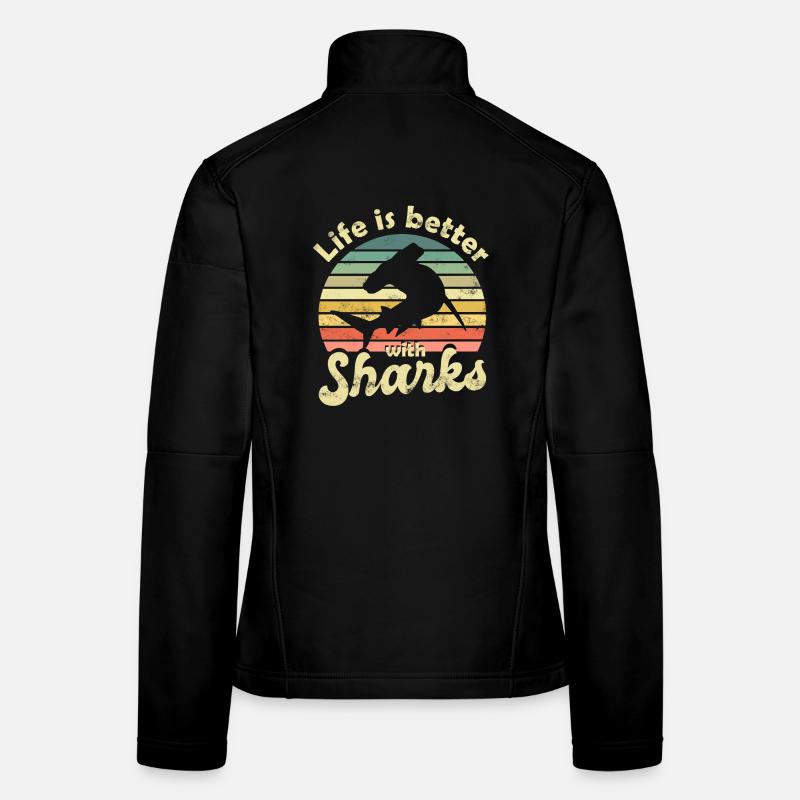 Requin-marteau Requin Veste en tissu softshell Femme