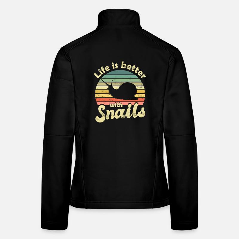 Schnecke Schnecken Frauen Softshelljacke