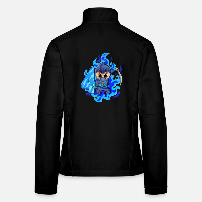4. Geburtstag Junge 4 Jahre alt Ninja Frauen Softshelljacke