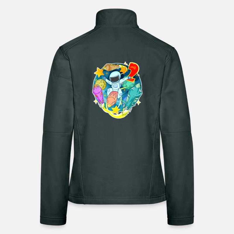 2ème anniversaire 2 ans jeune astronaute de l’espace Veste en tissu softshell Femme