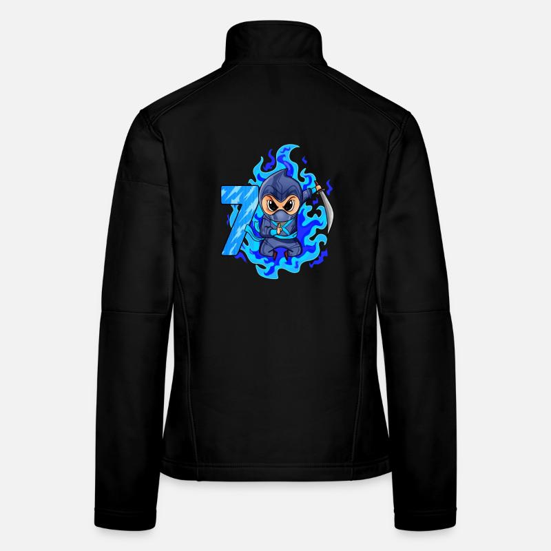 7ème anniversaire garçon 7 ans ninja Veste en tissu softshell Femme