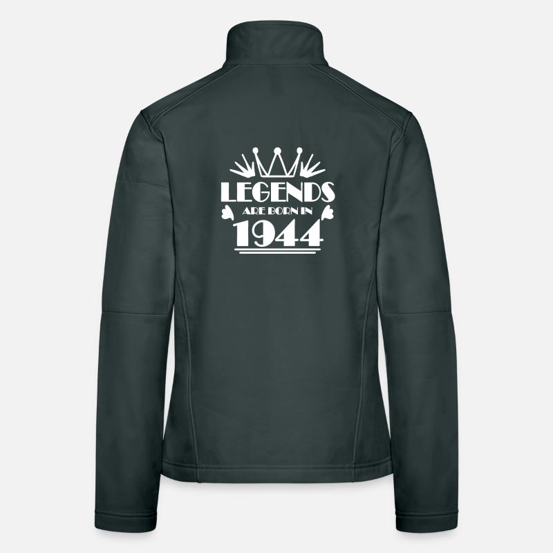 1944 - Né 1944 - Année de construction 1944 Cadeau Veste en tissu softshell Femme