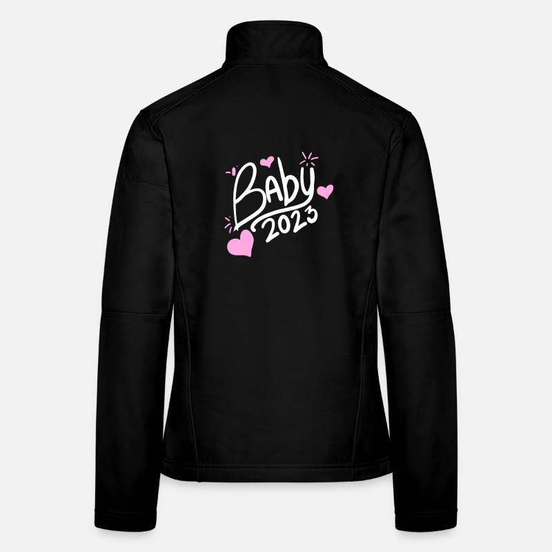 Bébé 2023 - Naissance Enceinte 2023 Grossesse Veste en tissu softshell Femme