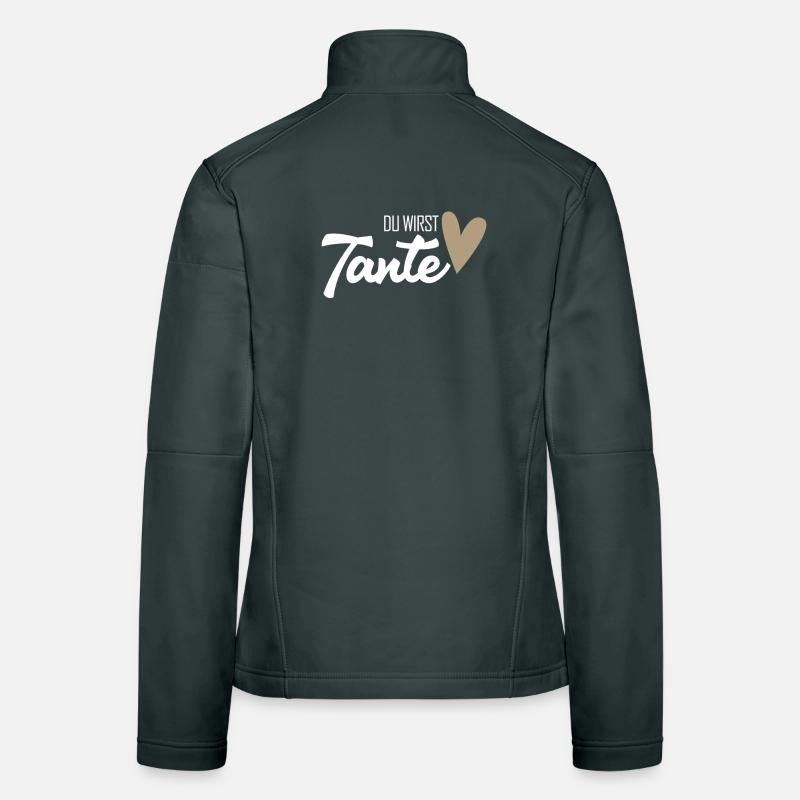 Tante werden - Tante Geschenk Frauen Softshelljacke