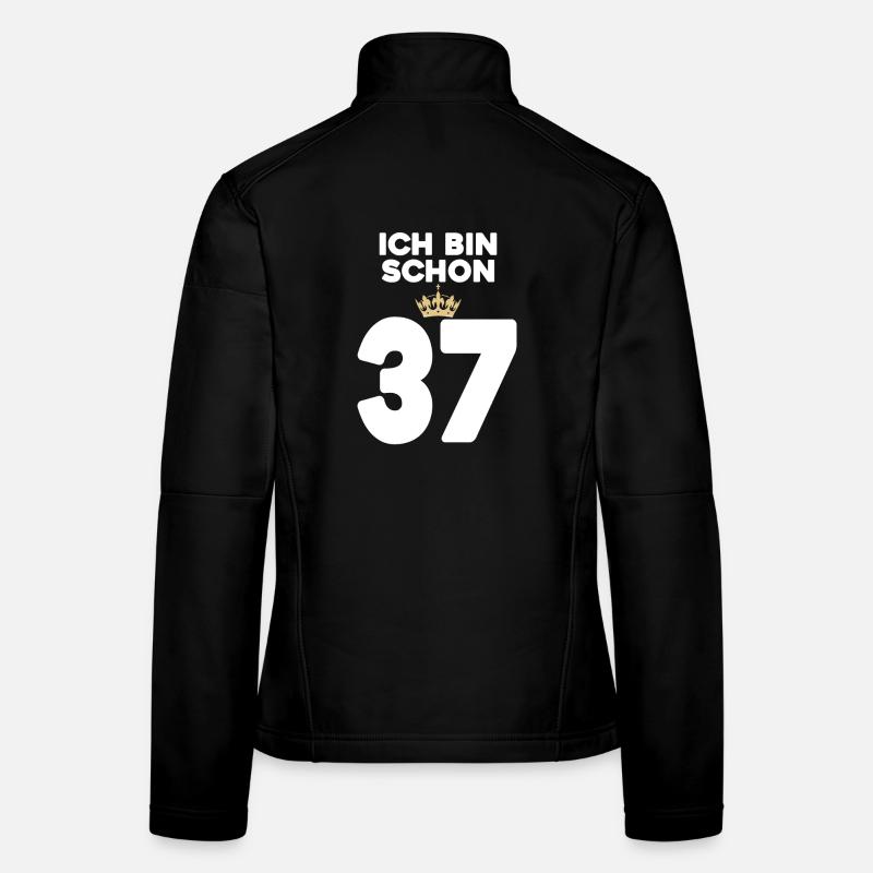 37. Geburtstag Geschenk - 37 Jahre mit Krone Frauen Softshelljacke
