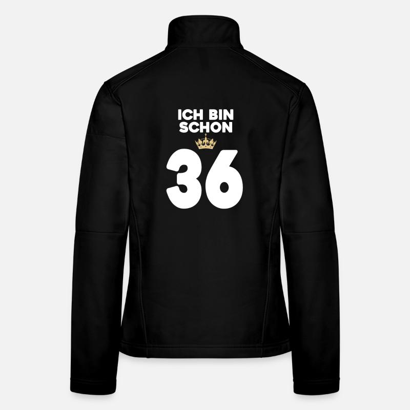 36. Geburtstag Geschenk - 36 Jahre mit Krone Frauen Softshelljacke