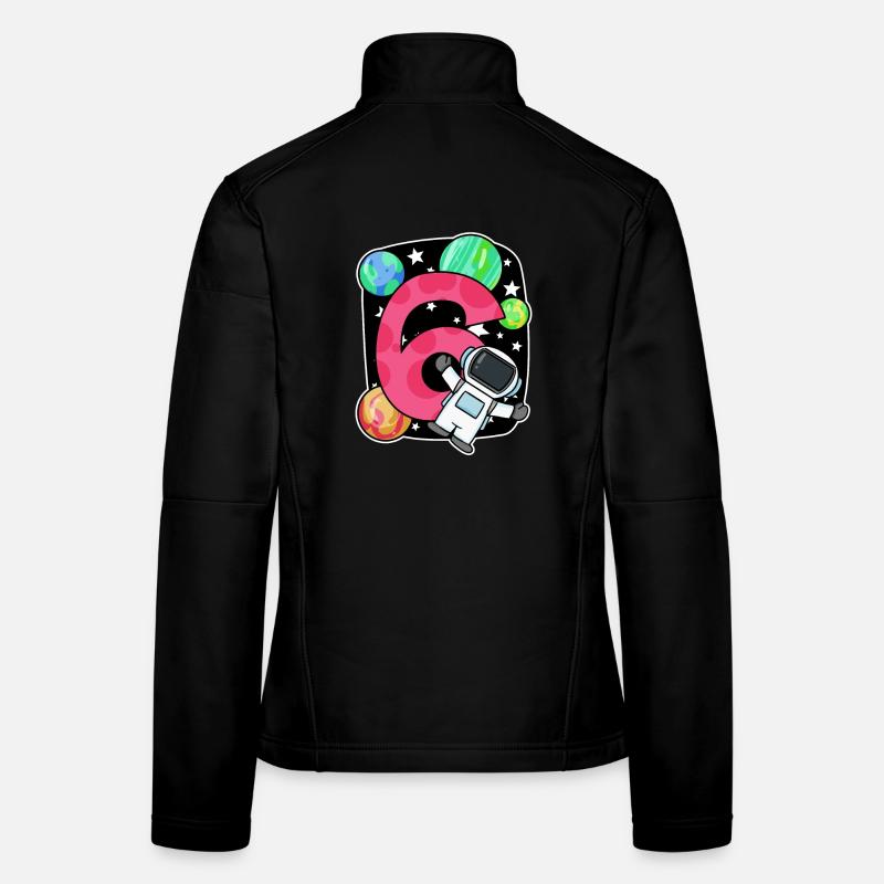 6e anniversaire 6 ans Young Astronaut Universe Veste en tissu softshell Femme